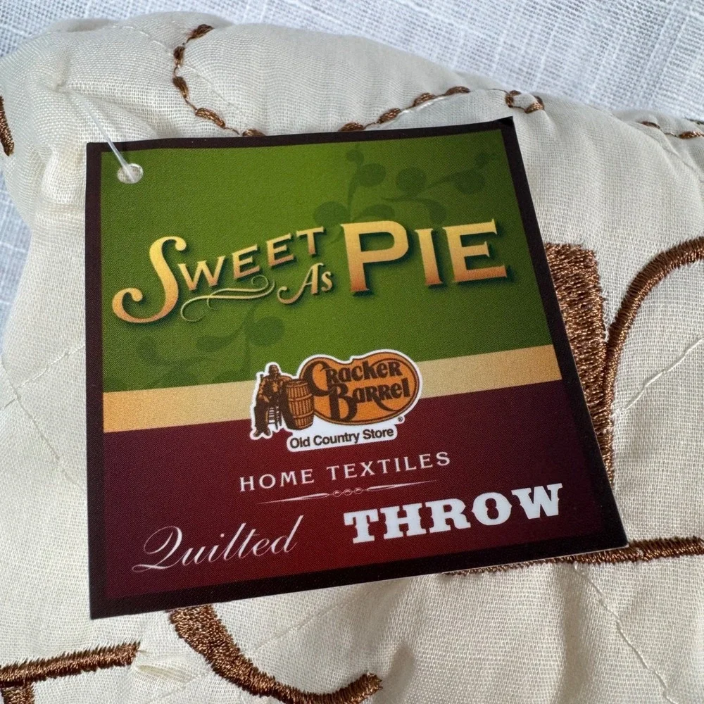 NWT Cracker Barrel Generations‎ Photo Sleeve Quilted Throw Blanket Family Tree